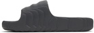 adidas Originals Gray Adilette 22 Pool Slides