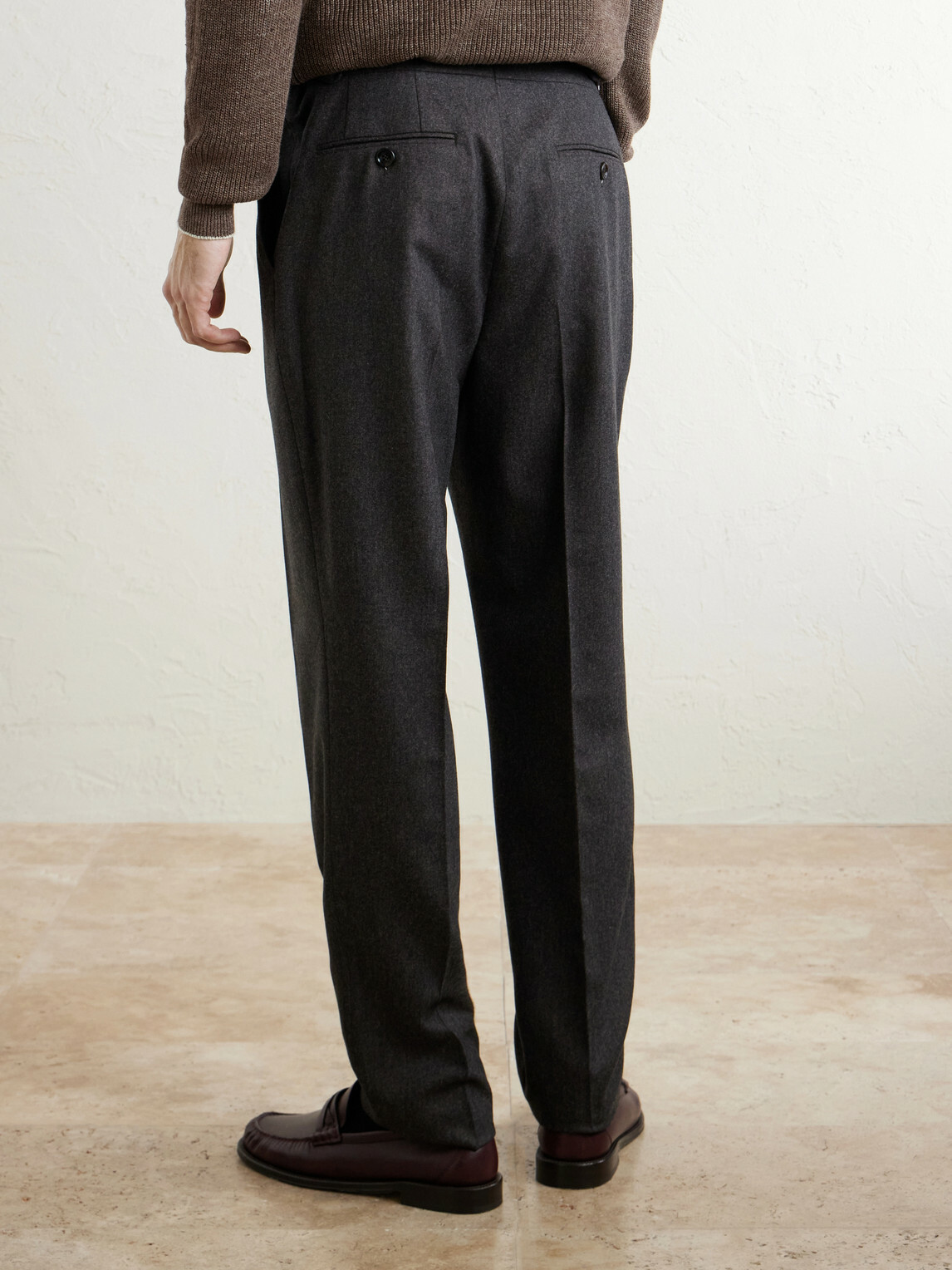 Brunello Cucinelli - Straight-Leg Pleated Wool Trousers - Gray