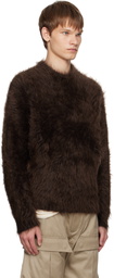 Mugler Brown Mohair Sweater