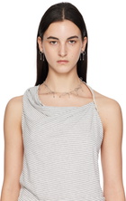 Marland Backus Silver Bow Earrings