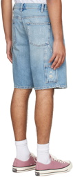Frame Blue Denim Shorts