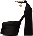 Versace Black Aevitas Platform Heels