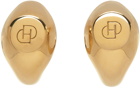 D'heygere Gold Signet Hoop Earrings