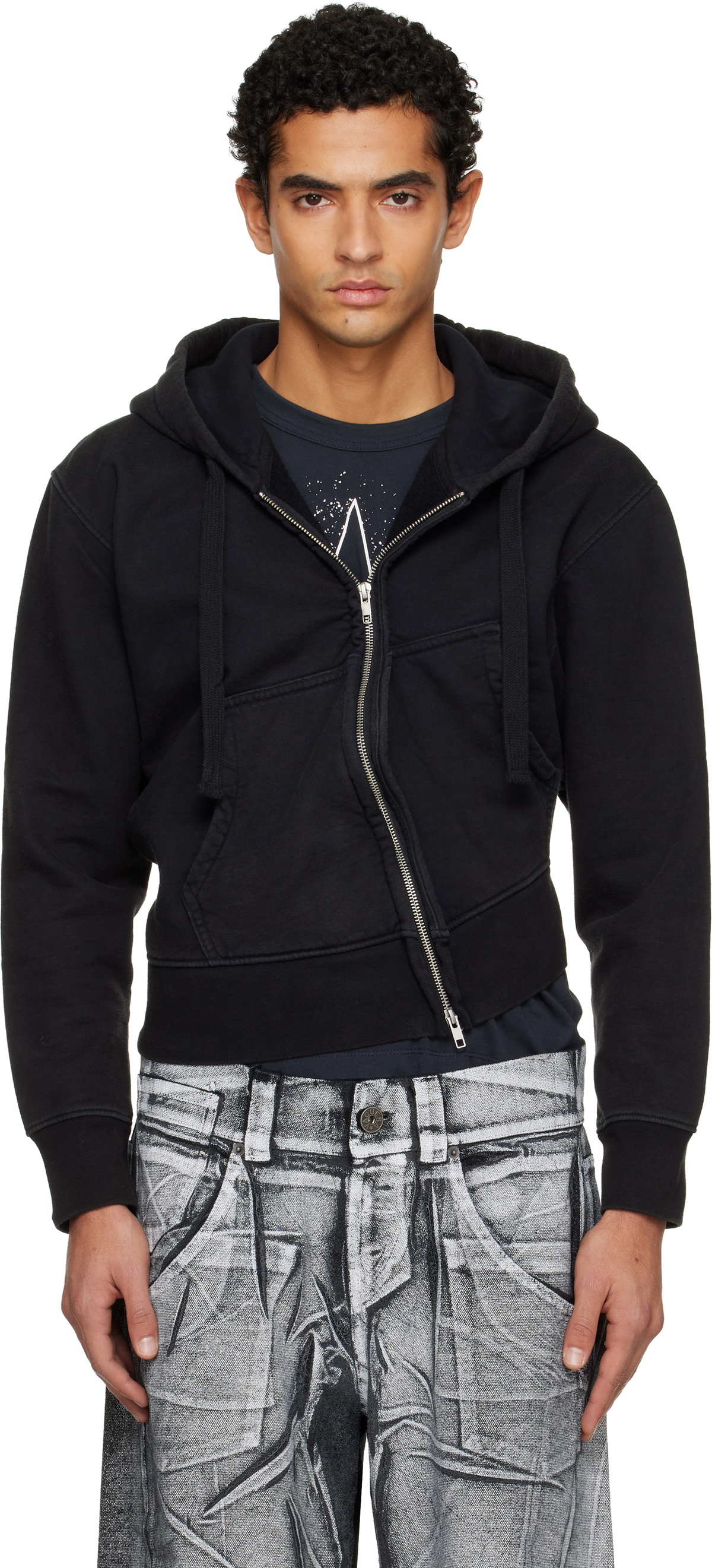 VAQUERA Black Twisted Hoodie Vaquera