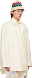 Jil Sander Beige Layered Shirt