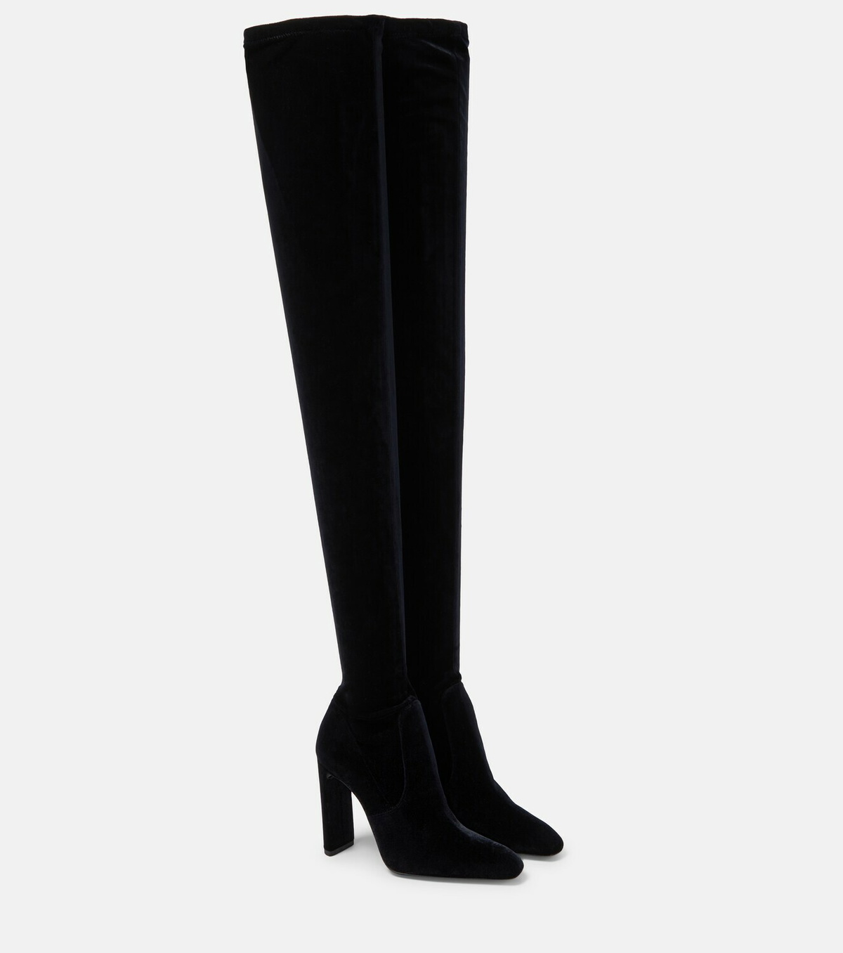 Saint laurent over outlet the knee suede boots