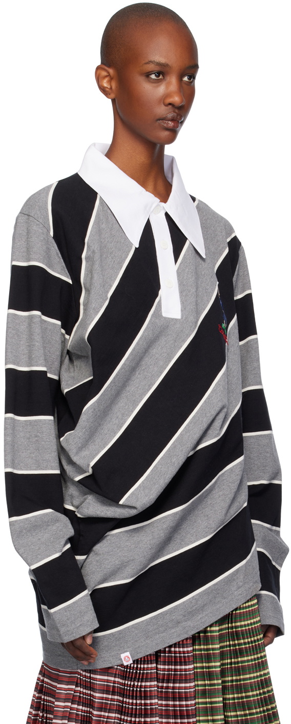 Charles Jeffrey LOVERBOY Gray Topsy Turvy Rugby Polo Charles