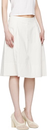 Staud Off-White London Midi Skirt