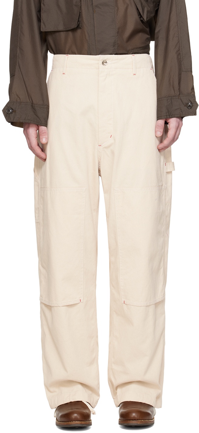 Photo: Engineered Garments Off-White Painter Trousers