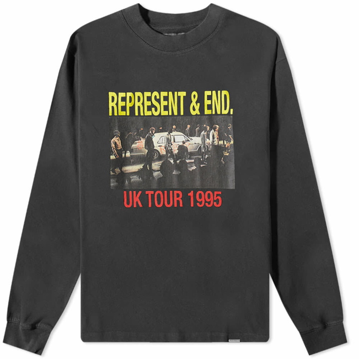 Photo: END. x Represent 'UK Tour' Long Sleeve T-Shirt in Black