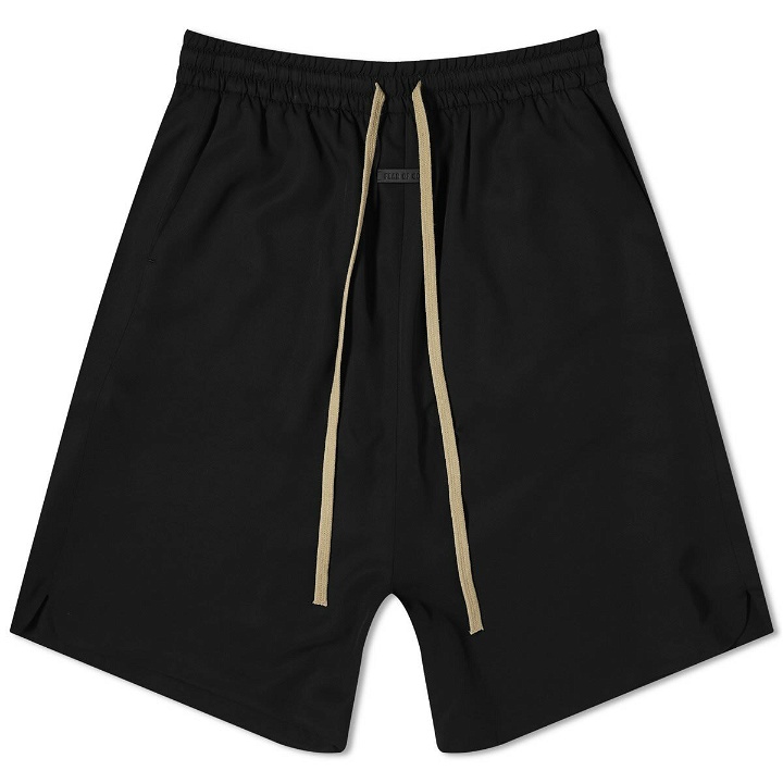 Photo: Fear of God Men's 8th Double Layer Relaxed Shorts in Black