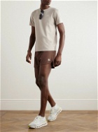 DISTRICT VISION - 5'' Training Straight-Leg Logo-Print Stretch-Shell Drawstring Shorts - Brown