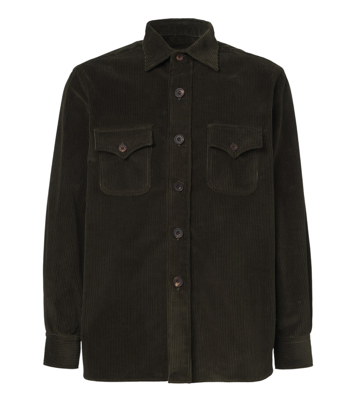 Photo: Rubinacci Cotton corduroy overshirt