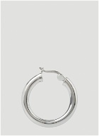 Classic Thick Hoop Medium Earrings in Silver