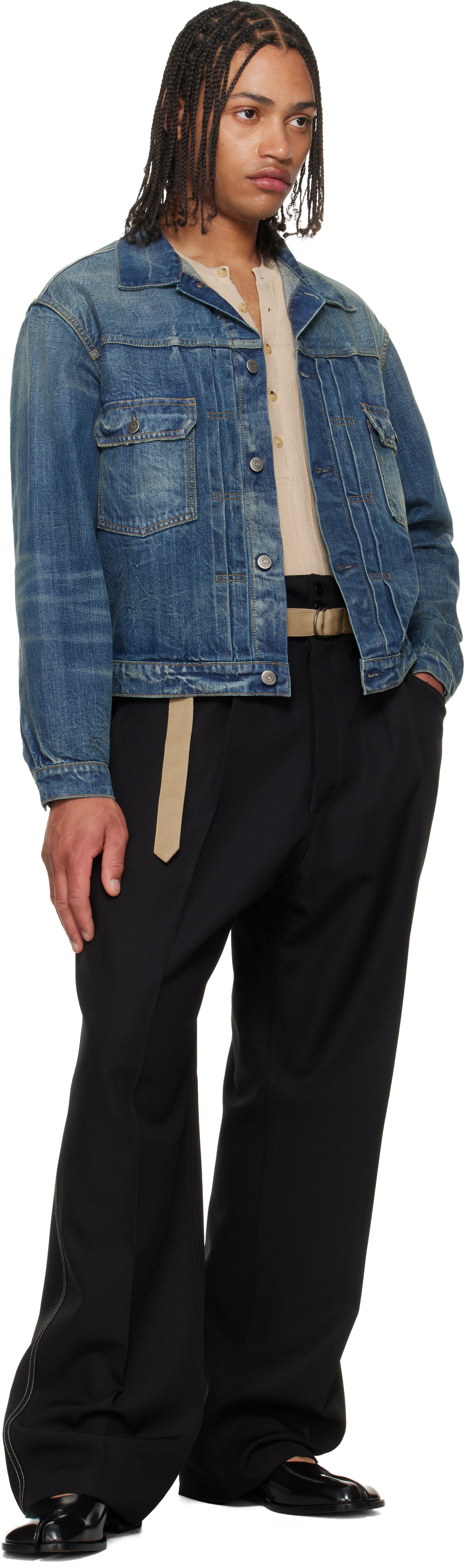 Maison Margiela Black Wool Trousers