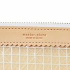 Master-Piece Men's Lattice Multi Case - B5 Size in Beige