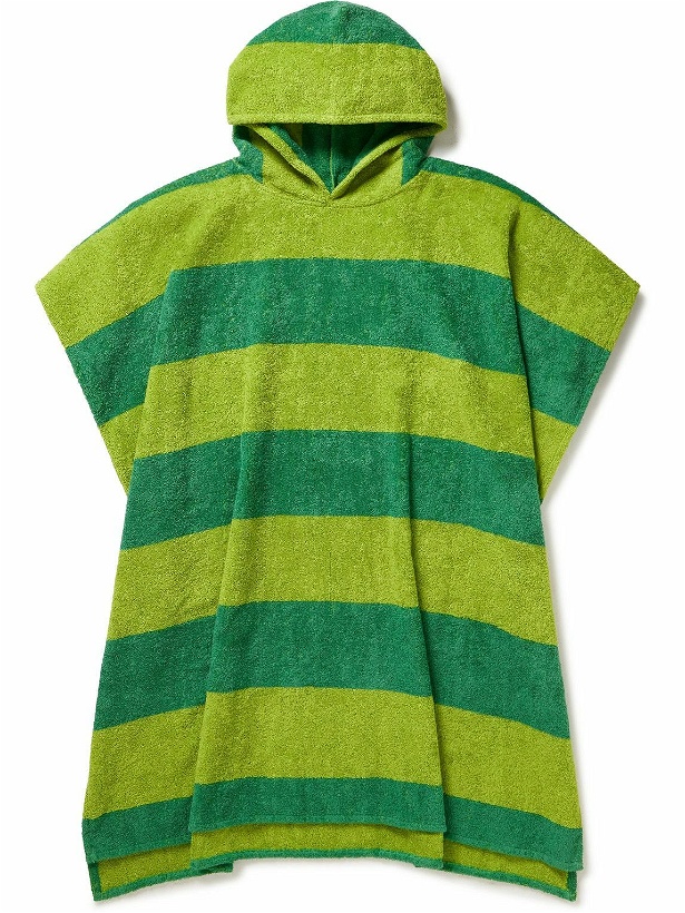 Photo: ARKET - Jemima Striped Cotton-Terry Hooded Poncho