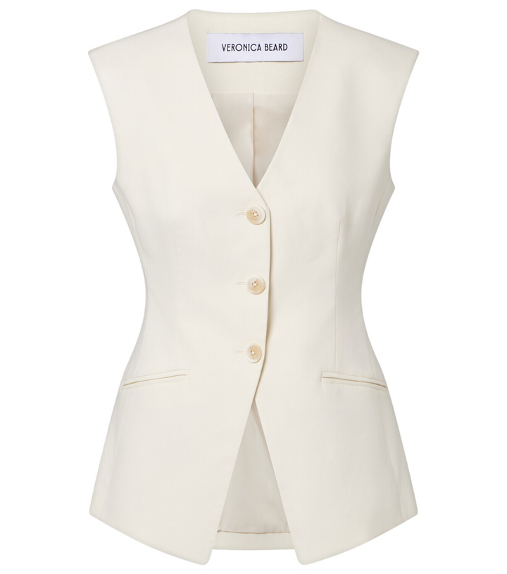 Photo: Veronica Beard Gillson cotton-blend twill vest