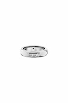 Diesel Stainless steel band ring - Rings - Unisex - Silver