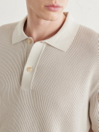 Sunspel - Ribbed Cotton Polo-Shirt - Neutrals