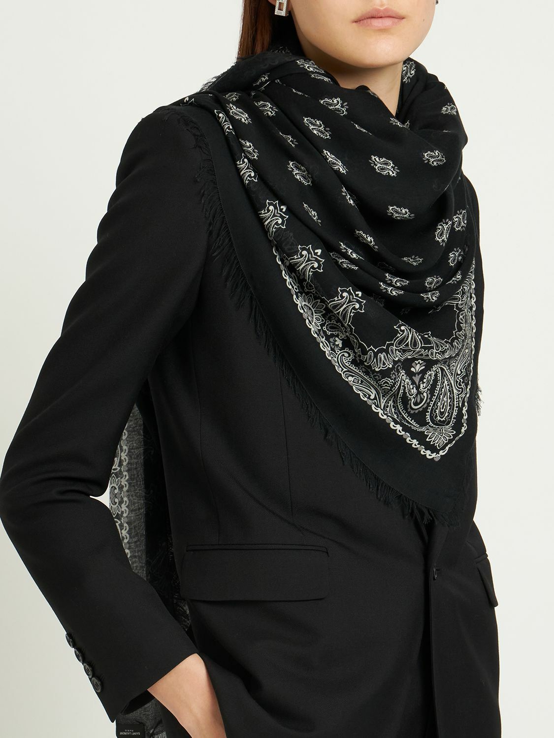 Modal Cashmere Scarf in Mystic Garden main image 1