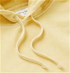 Officine Generale - Olivier Garment-Dyed Loopback Cotton-Jersey Hoodie - Yellow
