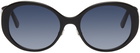 Marc Jacobs Black Oval Sunglasses