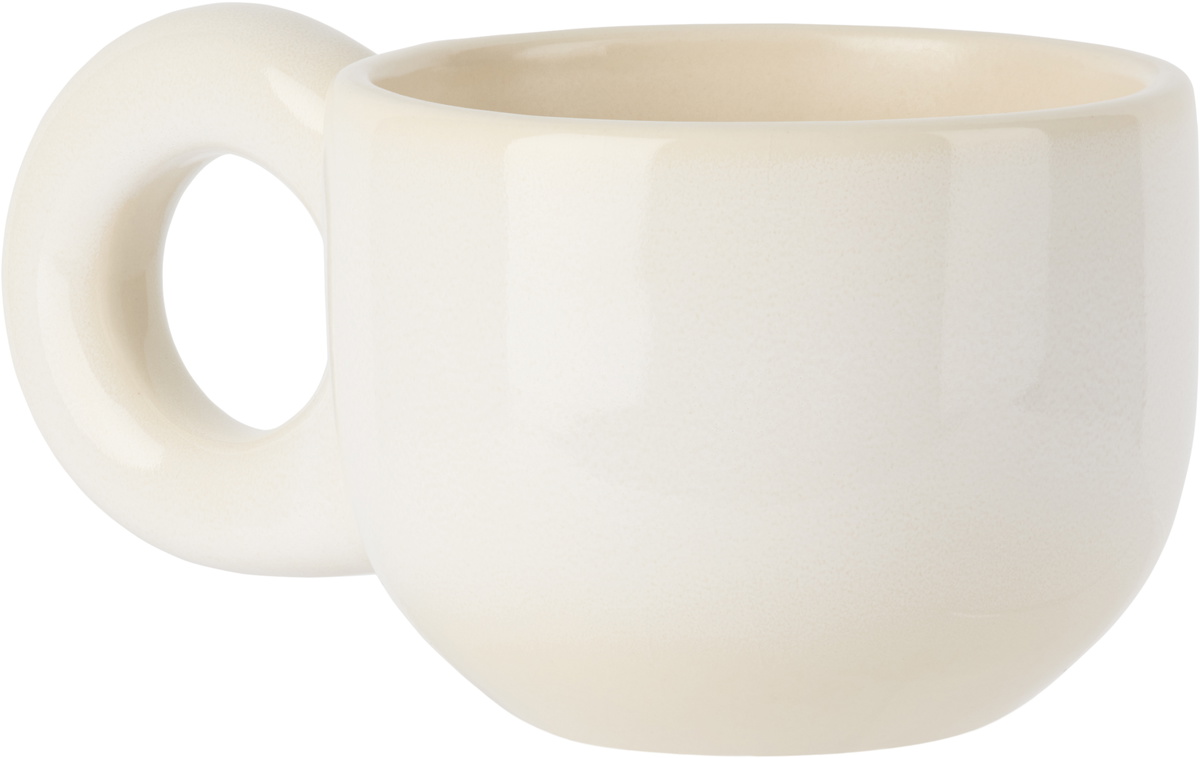 Louise Roe White Milky Tea Mug