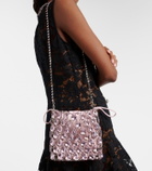 Self-Portrait Mini embellished chainmail clutch
