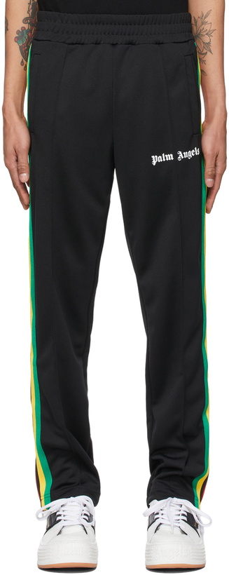 Photo: Palm Angels Black Striped Track Pants