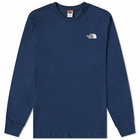 The North Face Men's Simple Dome Long Simple T-Shirt in Summit Navy