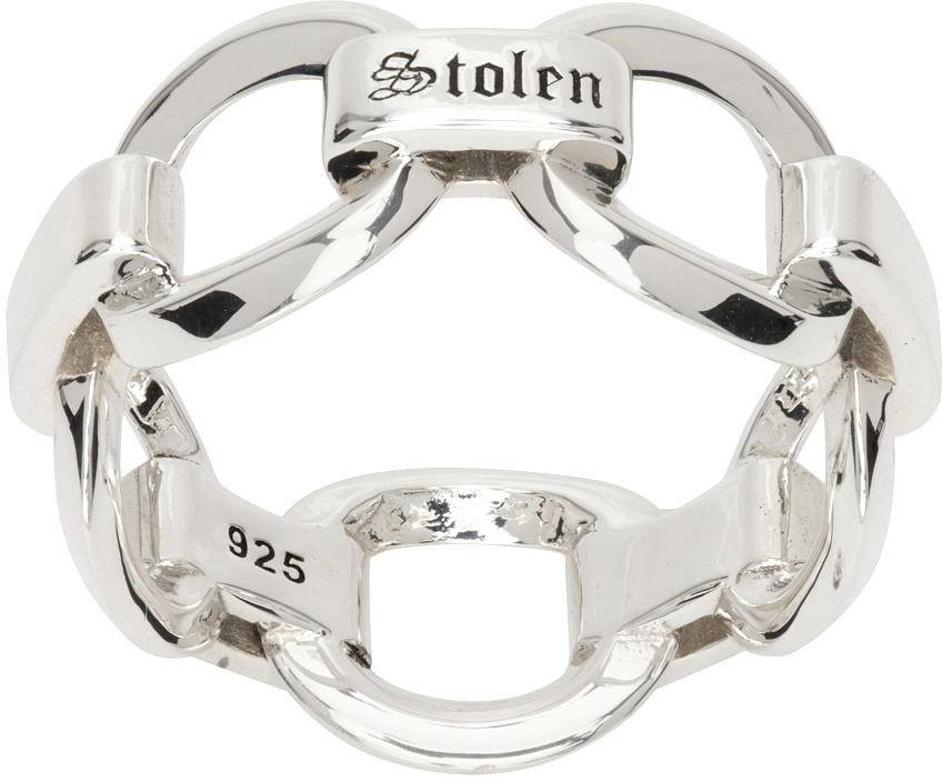 Stolen Girlfriends Club Silver Maxi Chandler Chain Ring