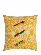 LISA CORTI Gold Damask Design Cushion