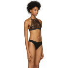 Implicite Black Lace Halter Bra