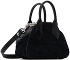 Vivienne Westwood Black Towelling Mini Yasmine Bag