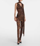 Blumarine Leopard-printed jersey leggings