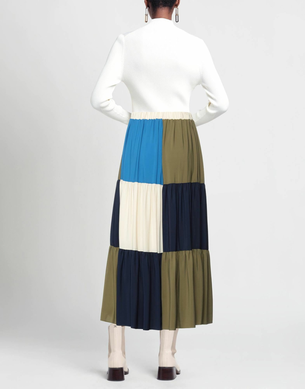 Jucca Womens Midi skirt Midnight in Blue