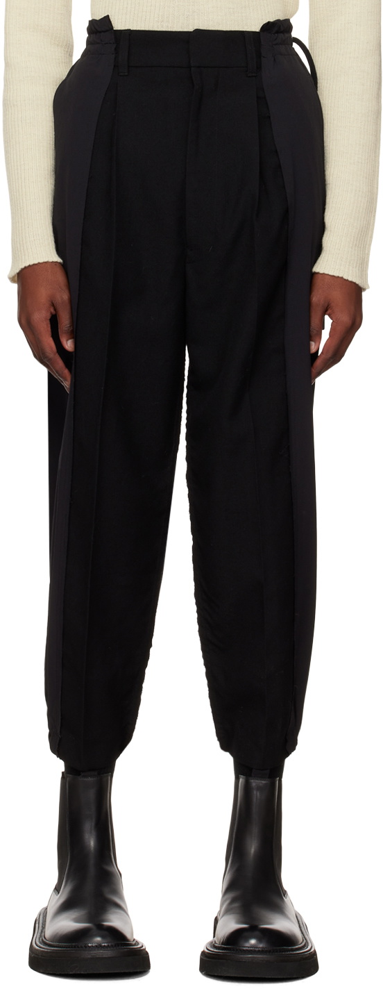 Y's Black Old Army Trousers