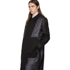 Burberry Black Double Layered Trench Coat