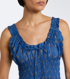 Dôen Emmaretta floral cotton midi dress