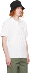 Carhartt Work In Progress White Chase Polo