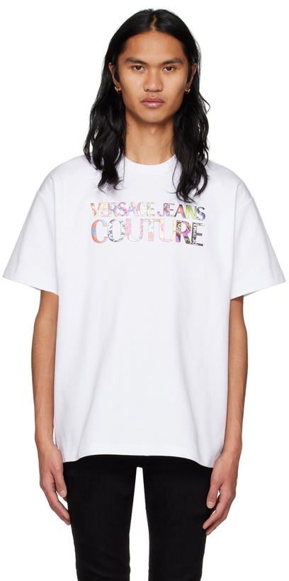 Photo: Versace Jeans Couture White Printed T-Shirt