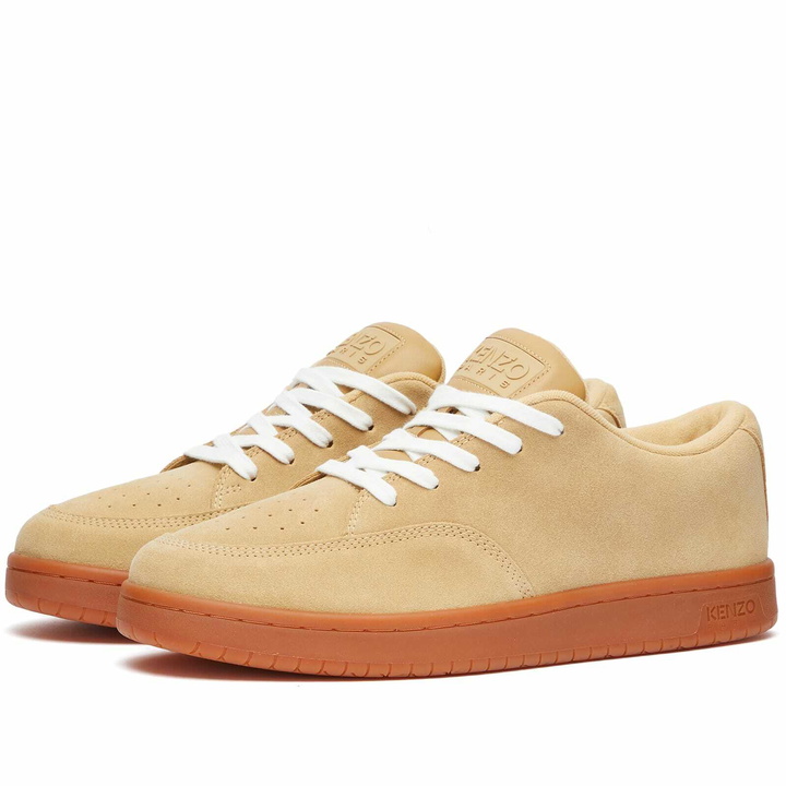 Photo: Kenzo Men's -DOME Sneakers in Dark Camel