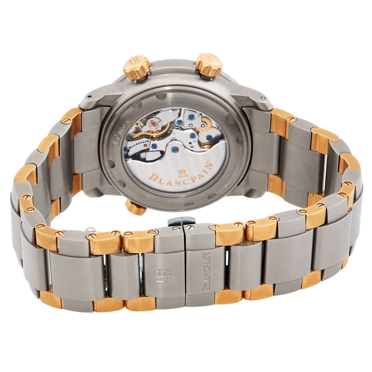 Blancpain Leman Reveil GMT Alarm GMT Automatic Black Dial Mens Watch 2041-12A3-098