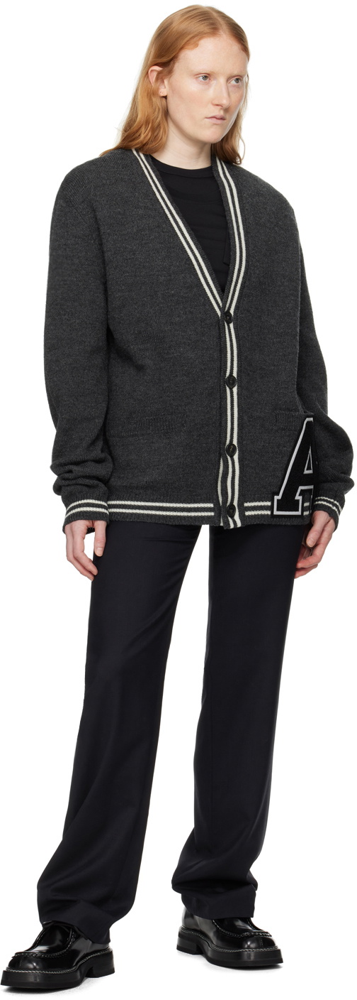AMBUSH Gray 'A' Patch Cardigan