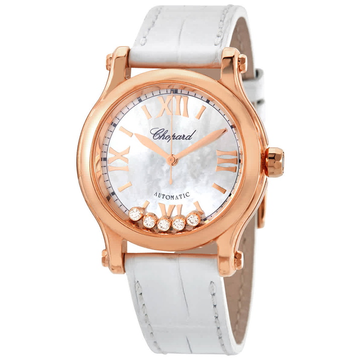 Photo: Chopard Happy Sport Automatic Diamond Ladies Watch 274893 5009 WH