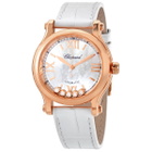 Chopard Happy Sport Automatic Diamond Ladies Watch 274893 5009 WH