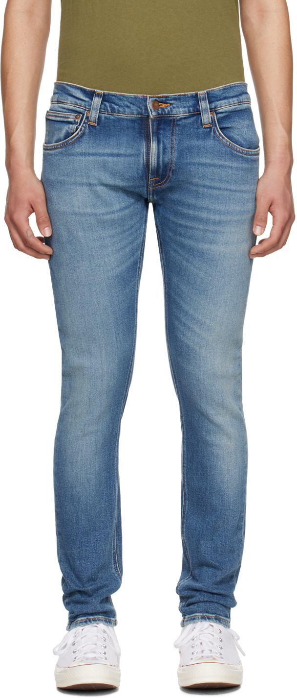 Nudie Jeans Blue Tight Terry Jeans Nudie Jeans Co