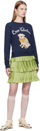 Valentino Navy 'Le Chien De La Maison' Sweatshirt