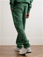Museum Of Peace & Quiet - Tapered Logo-Print Cotton-Jersey Sweatpants - Green
